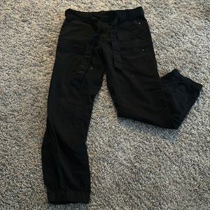 Black cargo pants